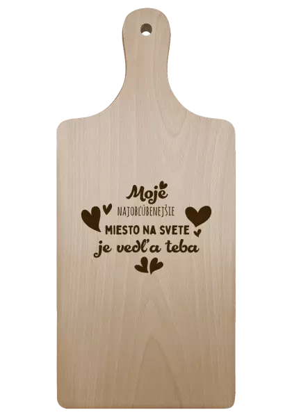 Doštička Moje najobľúbenejšie miesto na svete je vedľa teba