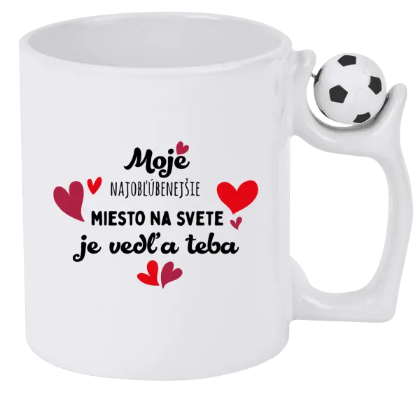 Hrnček Moje najobľúbenejšie miesto na svete je vedľa teba