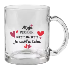 Hrnček Moje najobľúbenejšie miesto na svete je vedľa teba