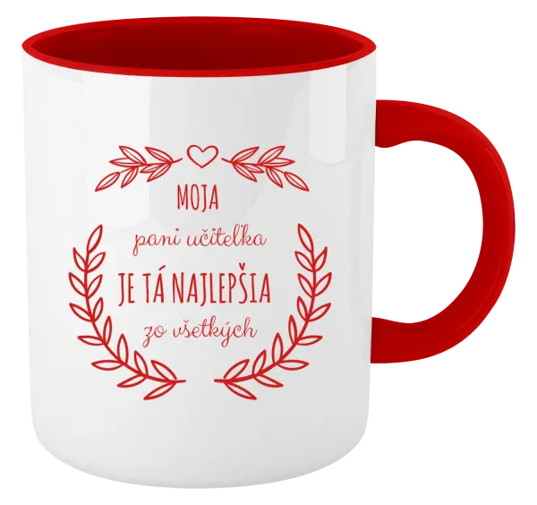 Hrnček  Moja pani učiteľka je ta nejlepšia zo všetkých