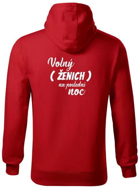 Pánská mikina Volný ženich na poslední noc