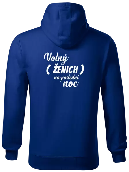 Pánská mikina Volný ženich na poslední noc