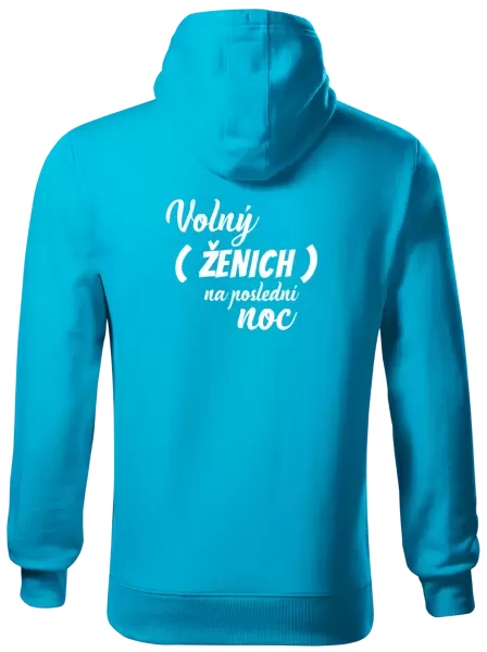Pánská mikina Volný ženich na poslední noc