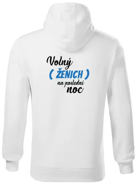 Pánská mikina Volný ženich na poslední noc