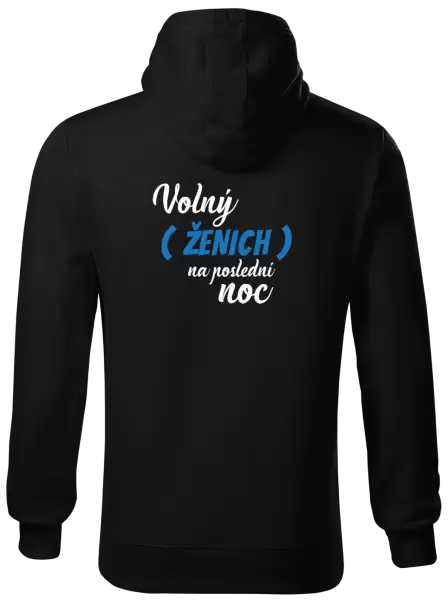 Pánská mikina Volný ženich na poslední noc