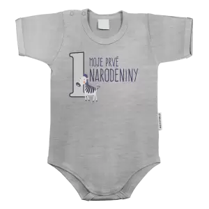 Detské body Moje prvé narodeniny - zebra