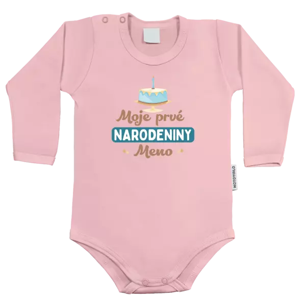 Detské body Moje prvé narodeniny s tortou (modrá) 