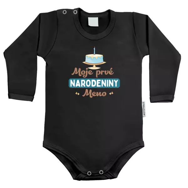 Detské body Moje prvé narodeniny s tortou (modrá) 