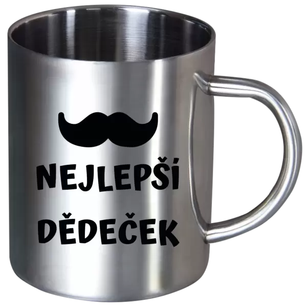 Nerezový hrnek Nejlepší dědeček