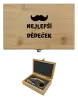 Sada k vínu dřevěná Nejlepší dědeček