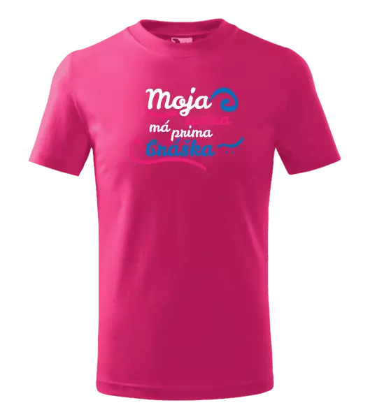 Detské tričko Moja sestra má prima bráška