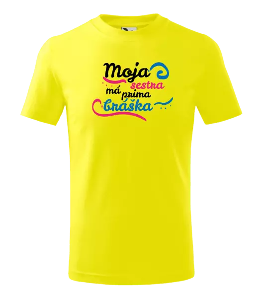 Detské tričko Moja sestra má prima bráška