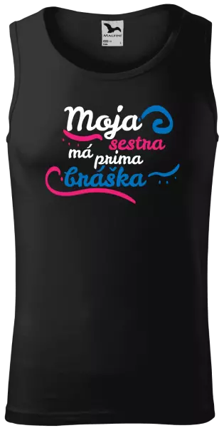 Pánske tielko Moja sestra má prima bráška