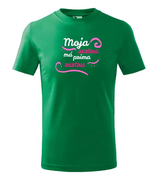 Detské tričko Moja sestra má prima sestru