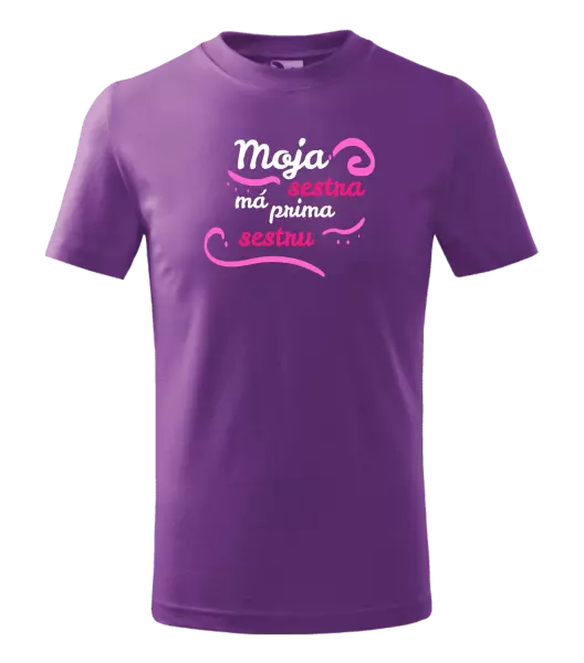 Detské tričko Moja sestra má prima sestru