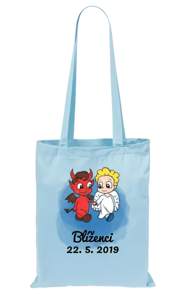 Látková taška Blíženci 22. 5. až 21. 6.