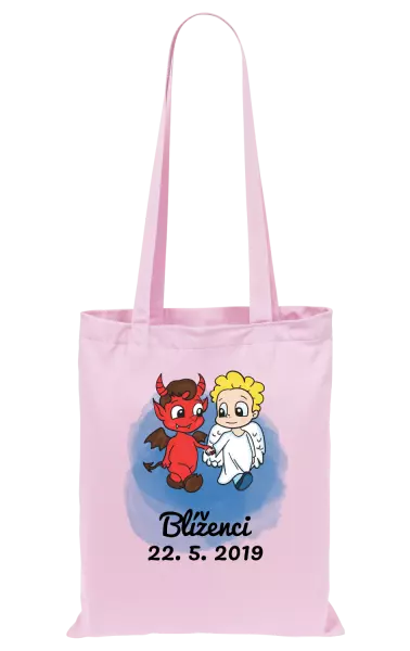 Látková taška Blíženci 22. 5. až 21. 6.