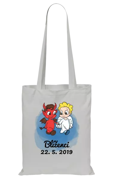 Látková taška Blíženci 22. 5. až 21. 6.