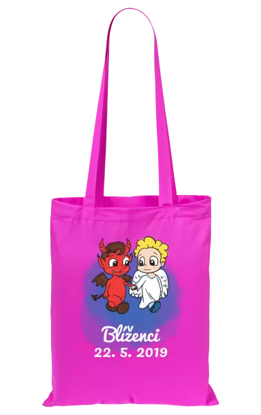 Látková taška Blíženci 22. 5. až 21. 6.