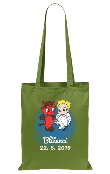Látková taška Blíženci 22. 5. až 21. 6.