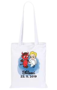 Látková taška Blíženci 22. 5. až 21. 6.