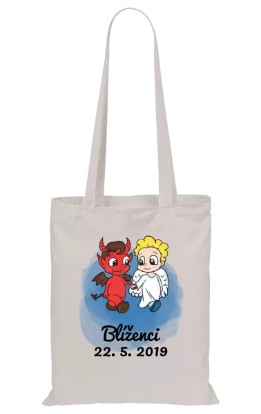 Látková taška Blíženci 22. 5. až 21. 6.
