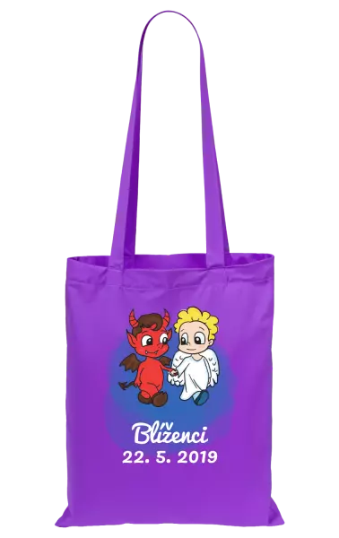 Látková taška Blíženci 22. 5. až 21. 6.