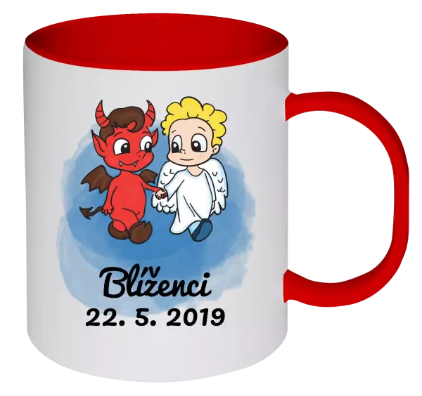 Plastový hrnek Blíženci 22. 5. až 21. 6.