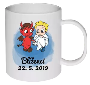 Plastový hrnek Blíženci 22. 5. až 21. 6.