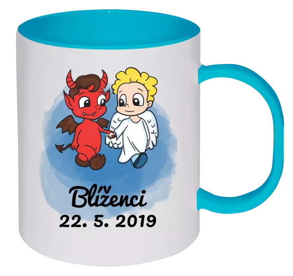 Plastový hrnek Blíženci 22. 5. až 21. 6.