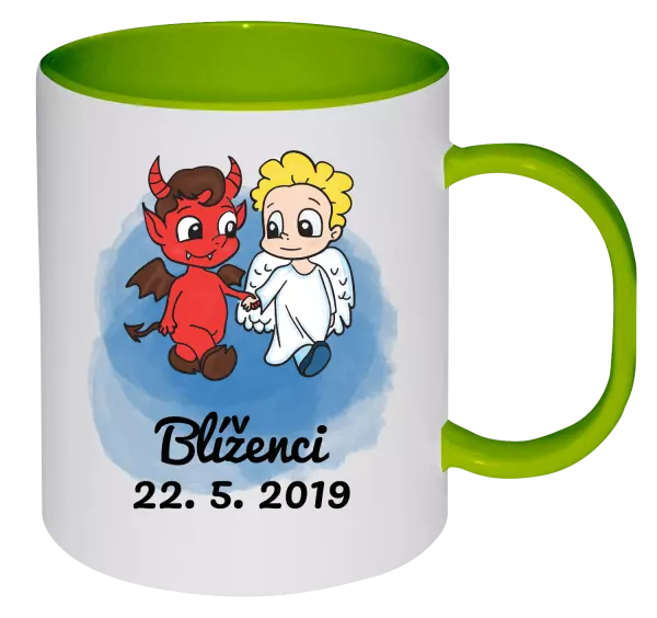 Plastový hrnek Blíženci 22. 5. až 21. 6.