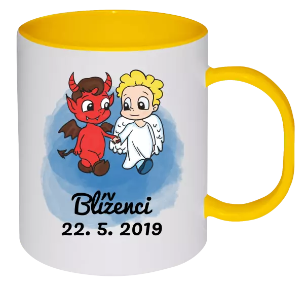 Plastový hrnek Blíženci 22. 5. až 21. 6.