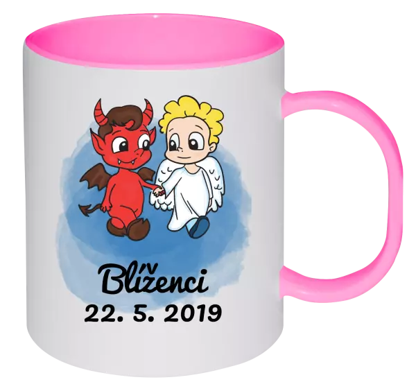 Plastový hrnek Blíženci 22. 5. až 21. 6.