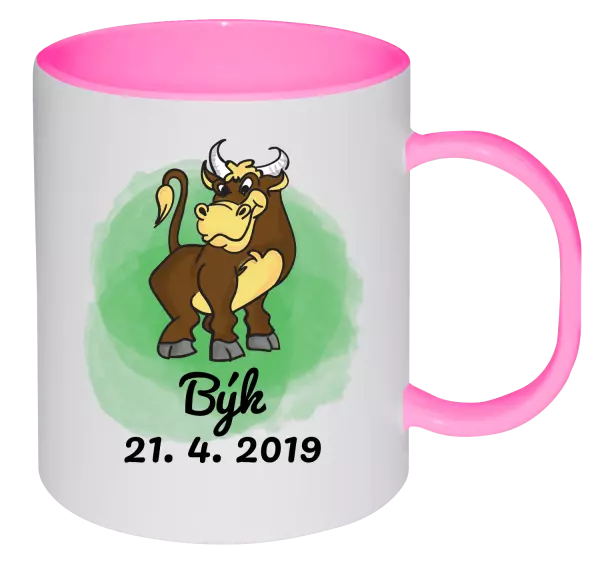 Plastový hrnek Býk 21. 4. až 21. 5.