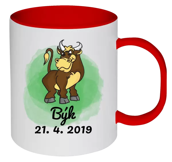 Plastový hrnek Býk 21. 4. až 21. 5.