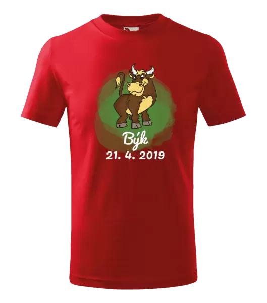 Dětské tričko Býk 21. 4. až 21. 5.