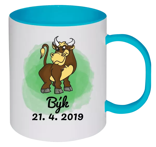 Plastový hrnek Býk 21. 4. až 21. 5.