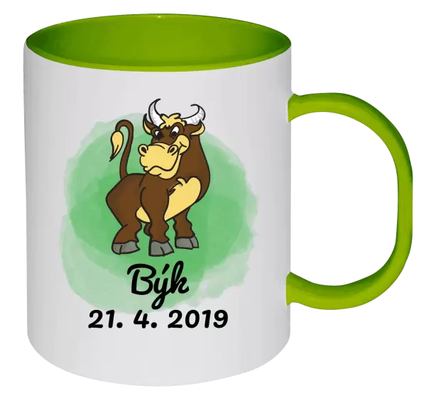 Plastový hrnek Býk 21. 4. až 21. 5.