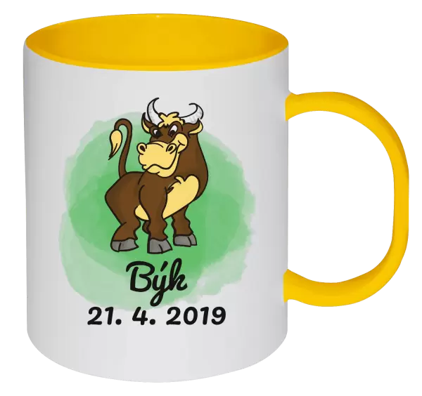Plastový hrnek Býk 21. 4. až 21. 5.
