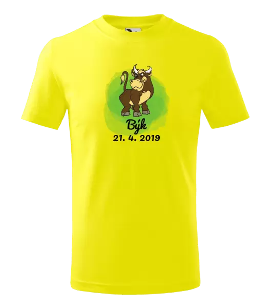 Dětské tričko Býk 21. 4. až 21. 5.