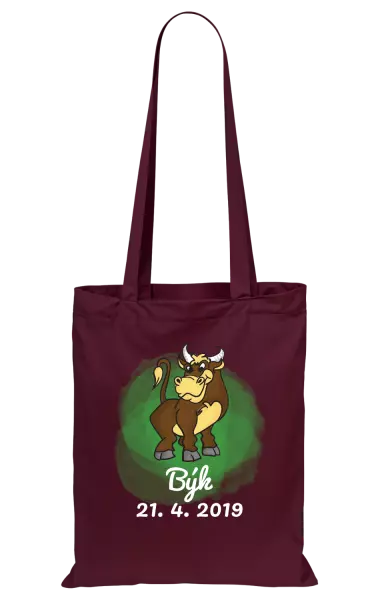 Látková taška Býk 21. 4. až 21. 5.