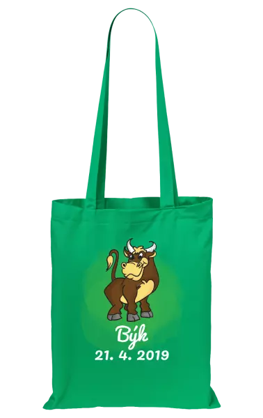 Látková taška Býk 21. 4. až 21. 5.