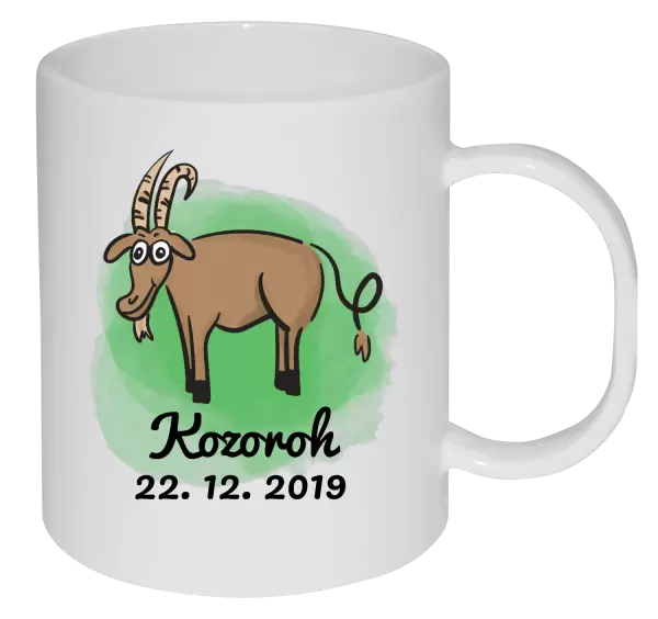 Plastový hrnek Kozoroh