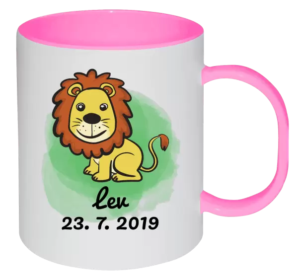 Plastový hrnek Lev