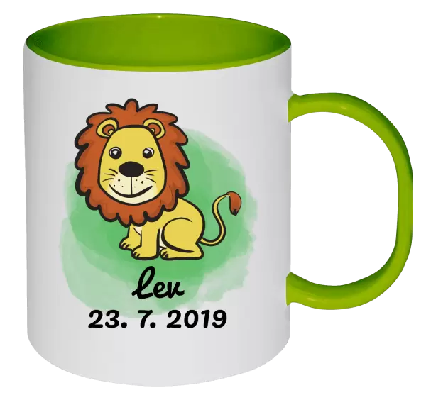 Plastový hrnek Lev