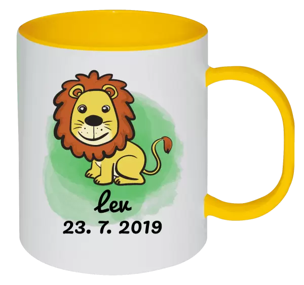 Plastový hrnek Lev