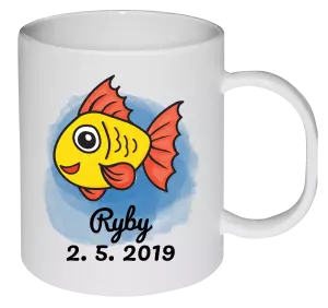 Plastový hrnek Ryby