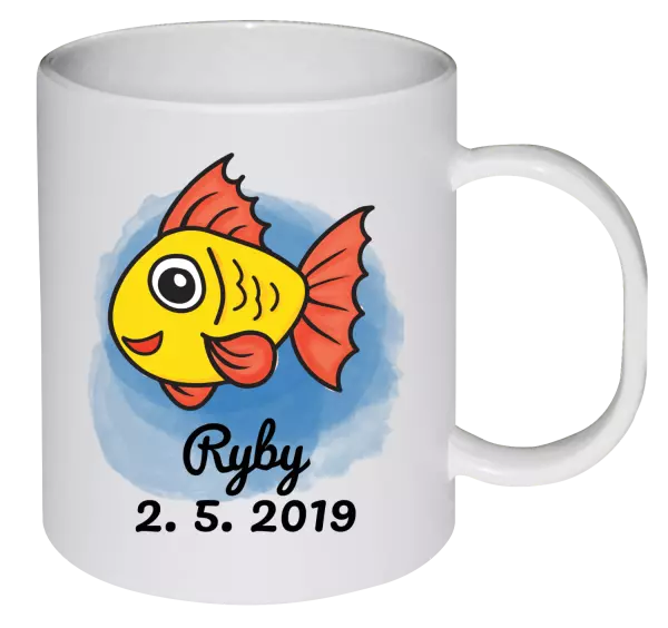 Plastový hrnek Ryby