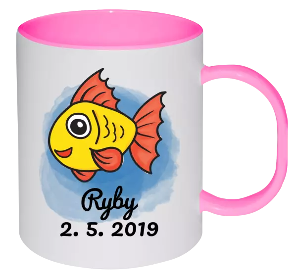 Plastový hrnek Ryby