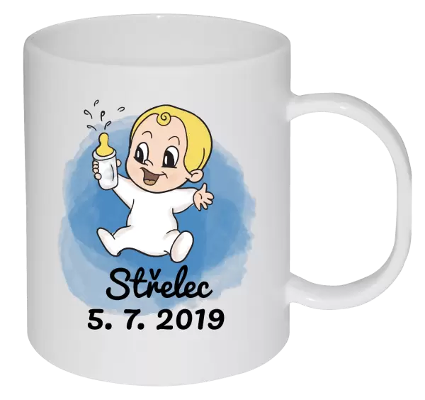 Plastový hrnek Střelec